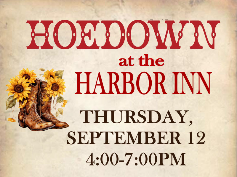 hoedown at harbor inn event graphic